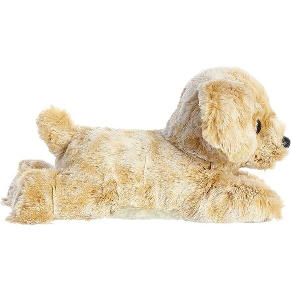 Aurora Mini Flopsie Rusty Retriever Stuffed Dog Plush Toy 8 Inch Brown Puppy - Picture 3 of 7